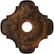 Ekena Millwork Peralta Ceiling Medallion (Fits Canopies up to 4 5/8"), Hnd-Painted Rust, 17 3/4"OD x 3 1/8"ID x 1"P CM17PERUS - alternate 1